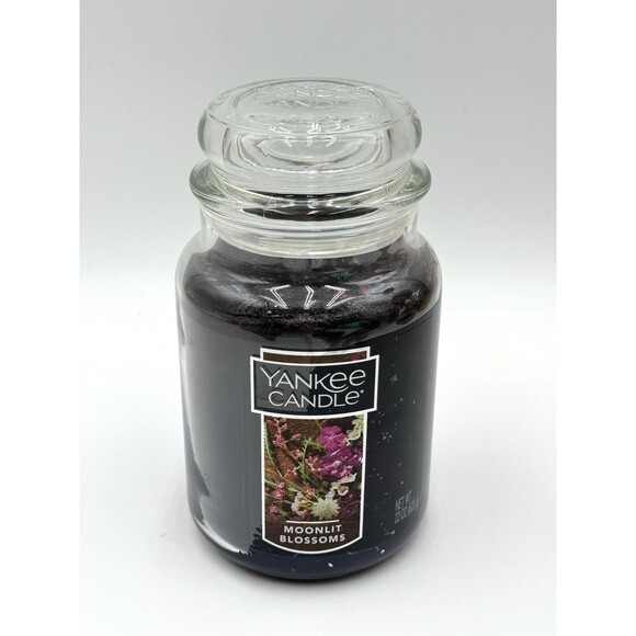 Yankee Candle Large Jar 110-150 hours 22 oz Moonlit Blossoms Jar Candle New - Picture 1 of 8